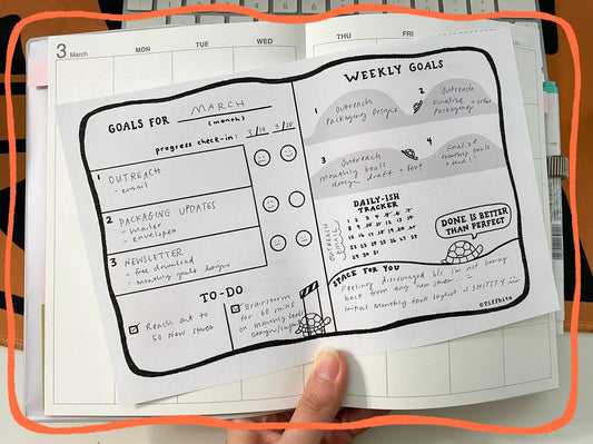 Free Monthly Goals Printable!