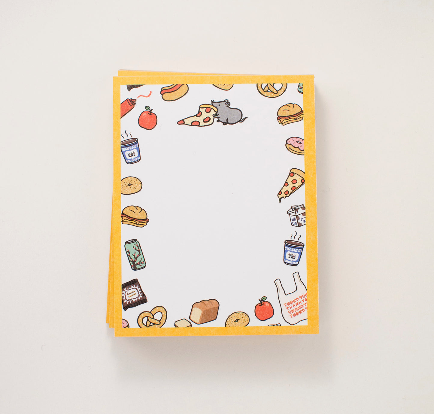 Pizza Rat NYC Foods Blank Notepad
