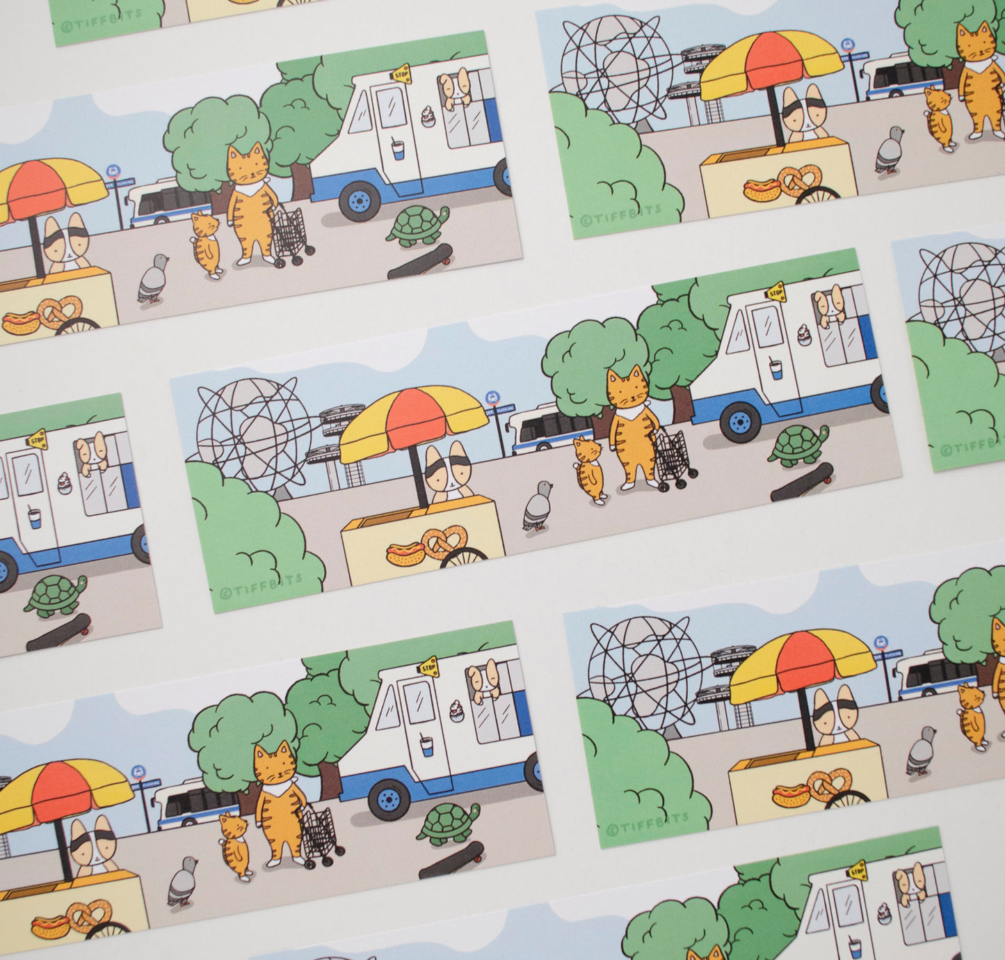 NYC Summer Unisphere Book Log Bookmark, Queens