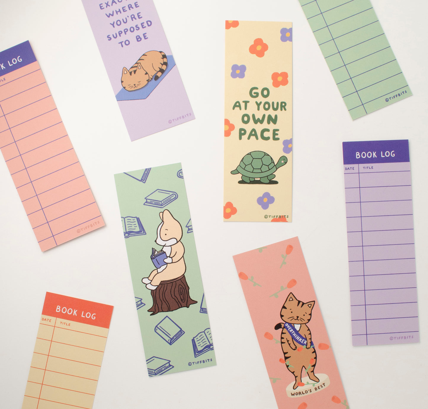 Love Yourself Pizza Book Log Bookmark, Pizza Rat, Pigeon