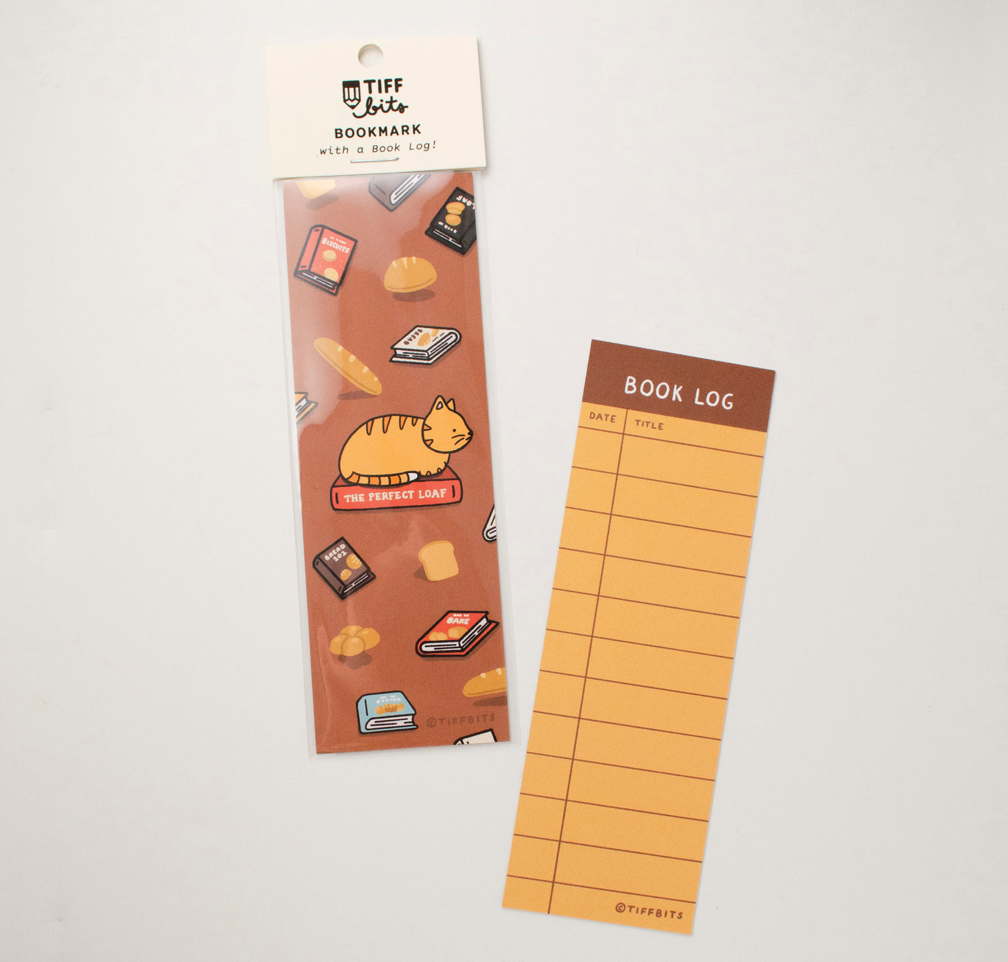 Perfect Cat Loaf Book Log Bookmark, Bread Baking Books