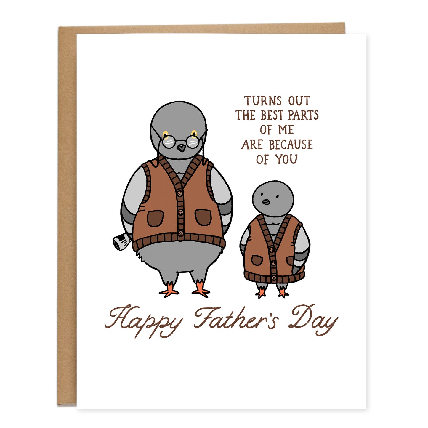 Pigeons Father's Day Card