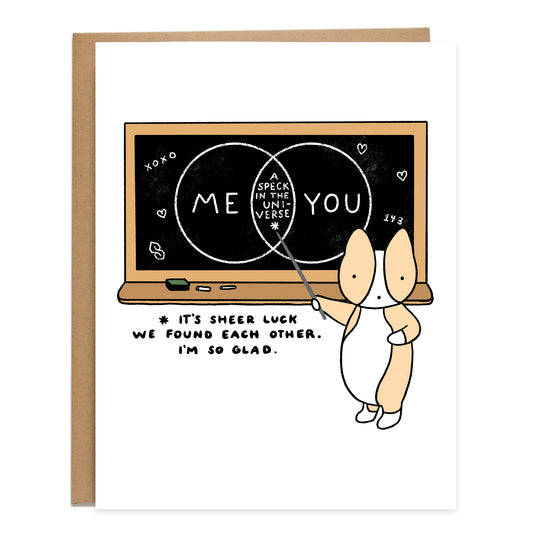 Venn Diagram Speck Love Card