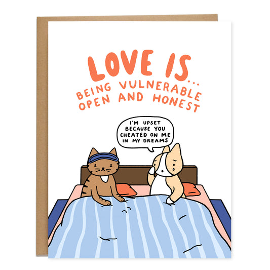 Vulnerable Dreams Love Card