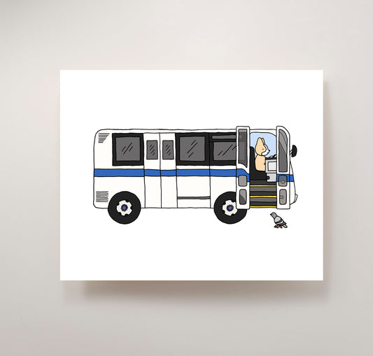 NYC Bus 8x10" Print, New York City