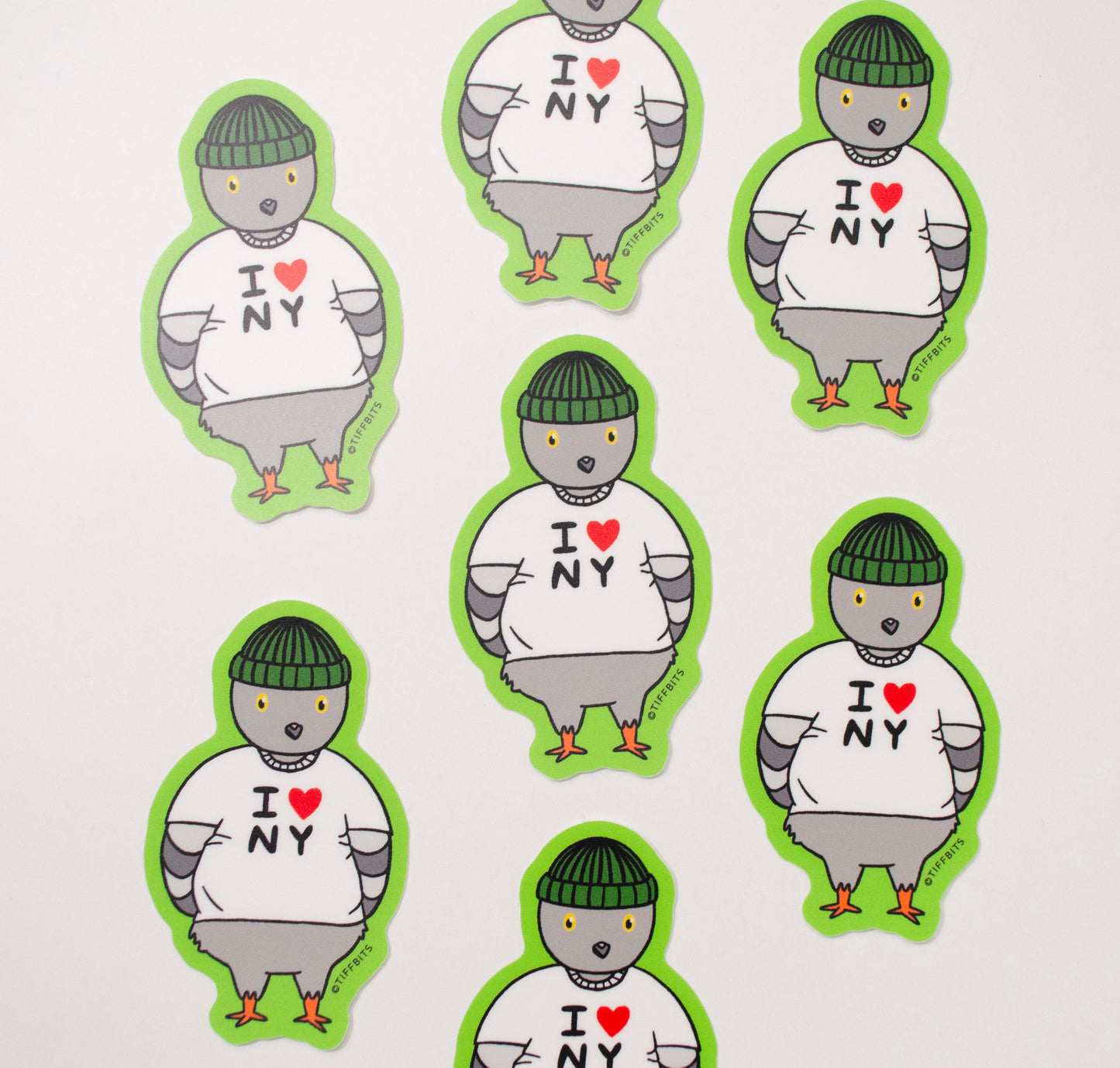 I Heart NY Pigeon Sticker