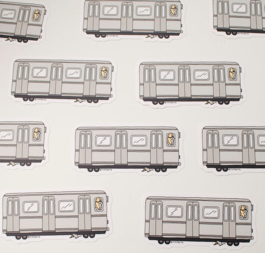 NYC Subway Sticker, Pizza Rat