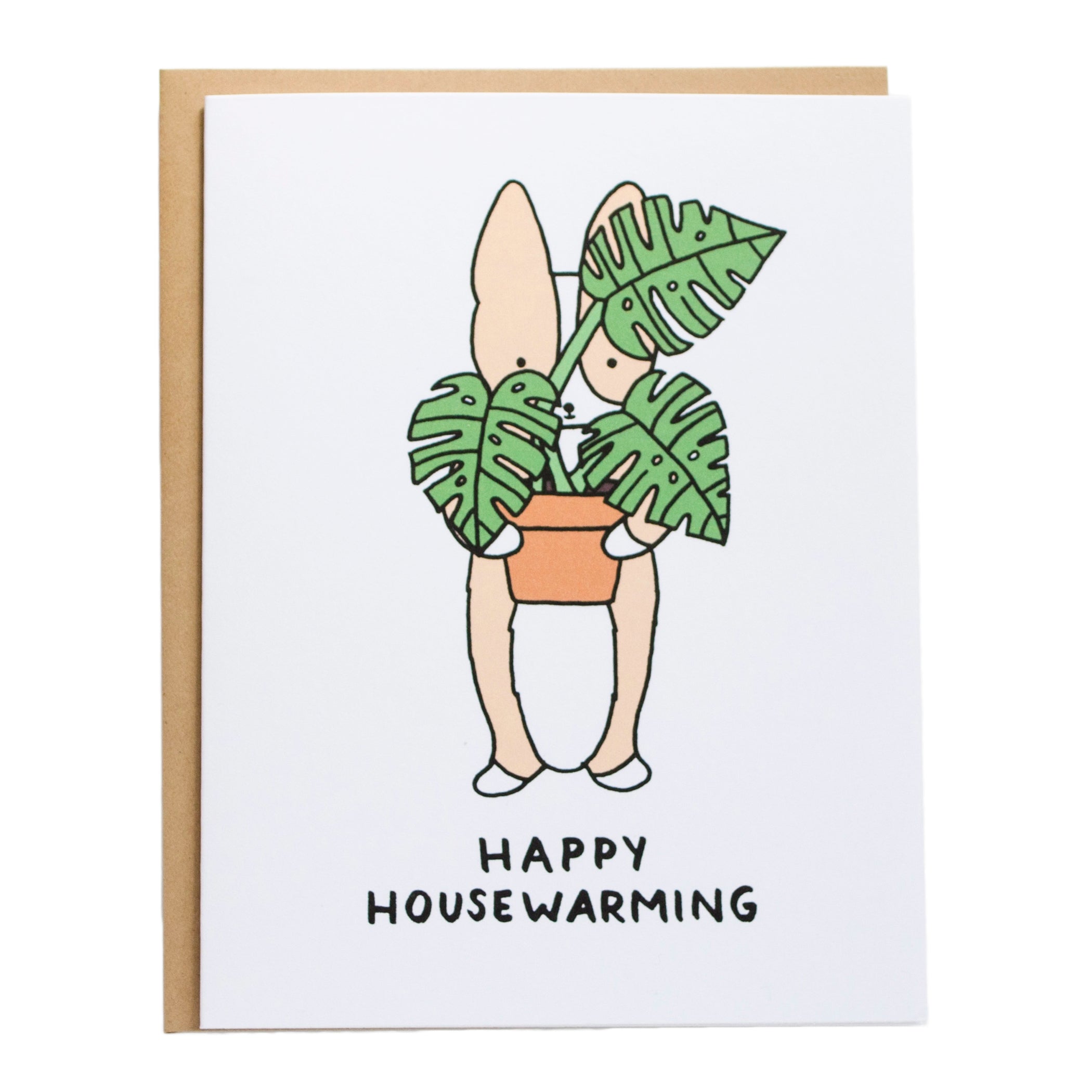 plant housewarming Happy Housewarming Monstera Card – Tiffbits Shop