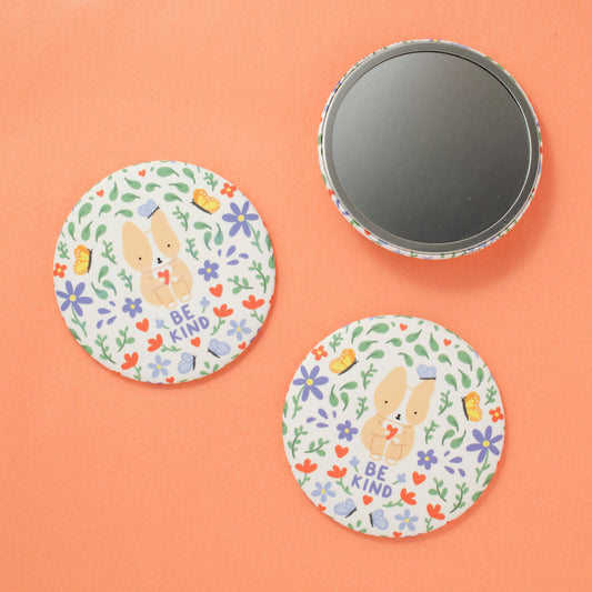 Be Kind Corgi Pocket Mirror