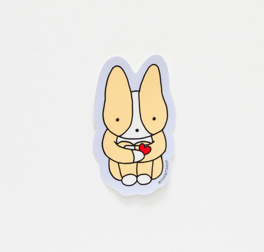 You Are Loved Corgi Sticker