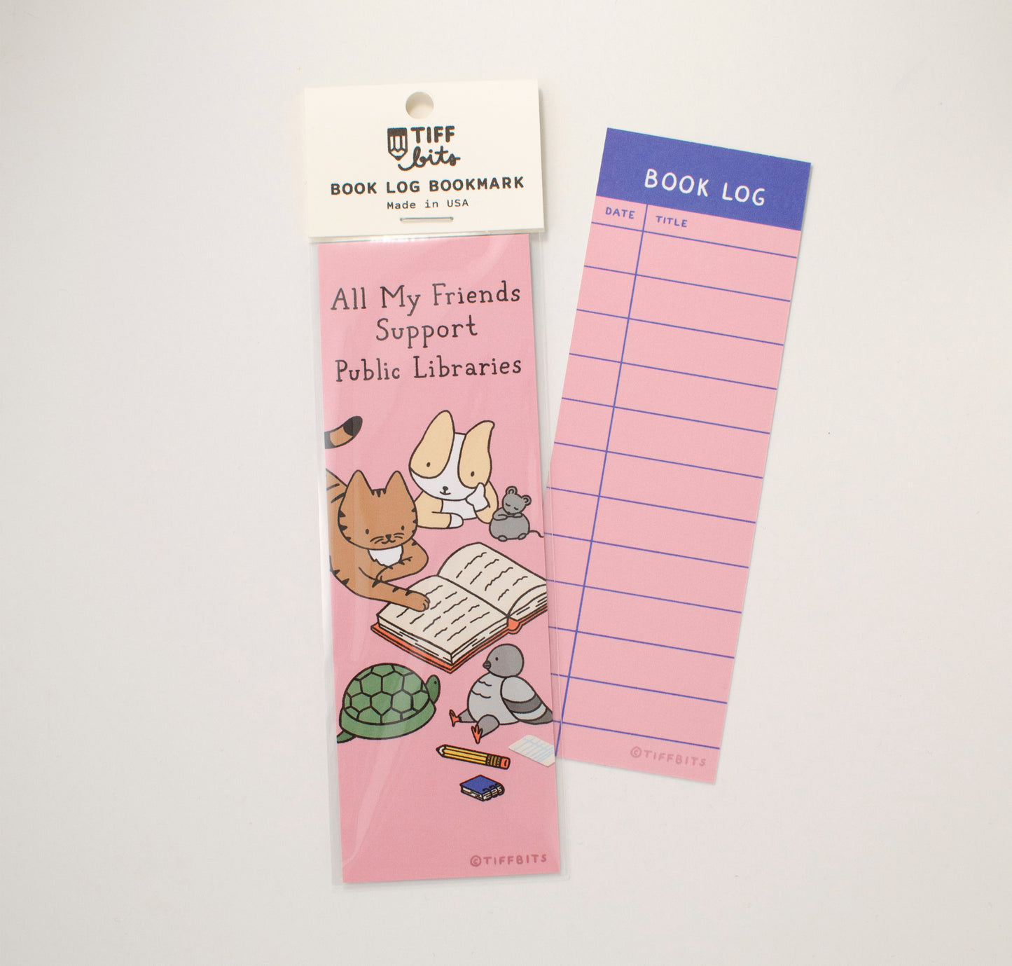 Public Libraries Friends Book Log Bookmark