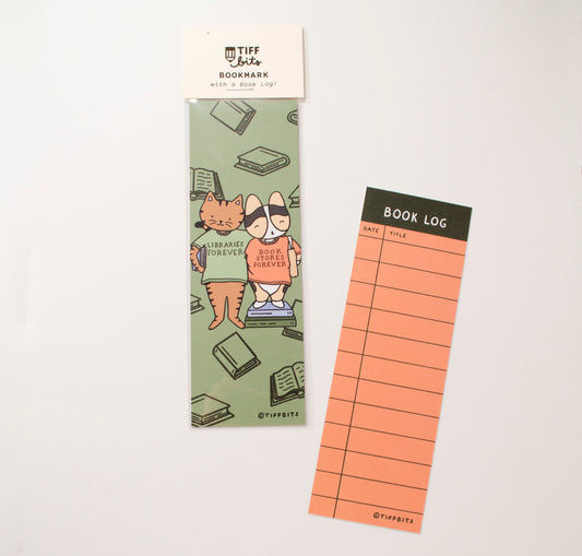 Libraries & Bookstores Forever Book Log Bookmark