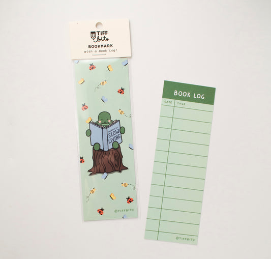 Slow Living Woodlands Book Log Bookmark