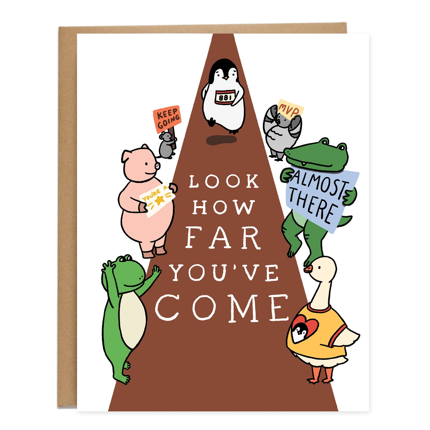 Marathon Signs Encouragement Card