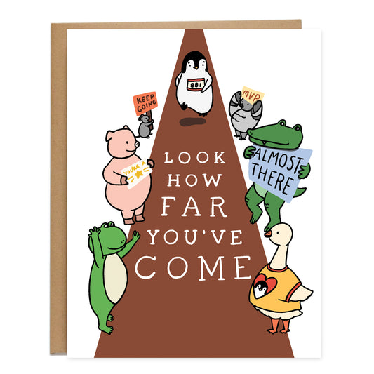 Marathon Signs Encouragement Card