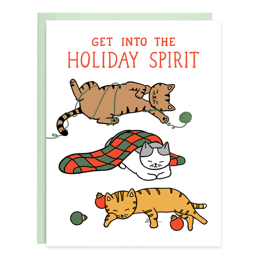 Holiday Spirit Cats Card