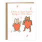 Hearts Dance Love Card