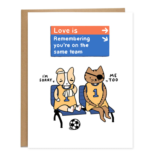 Same Team Love Card