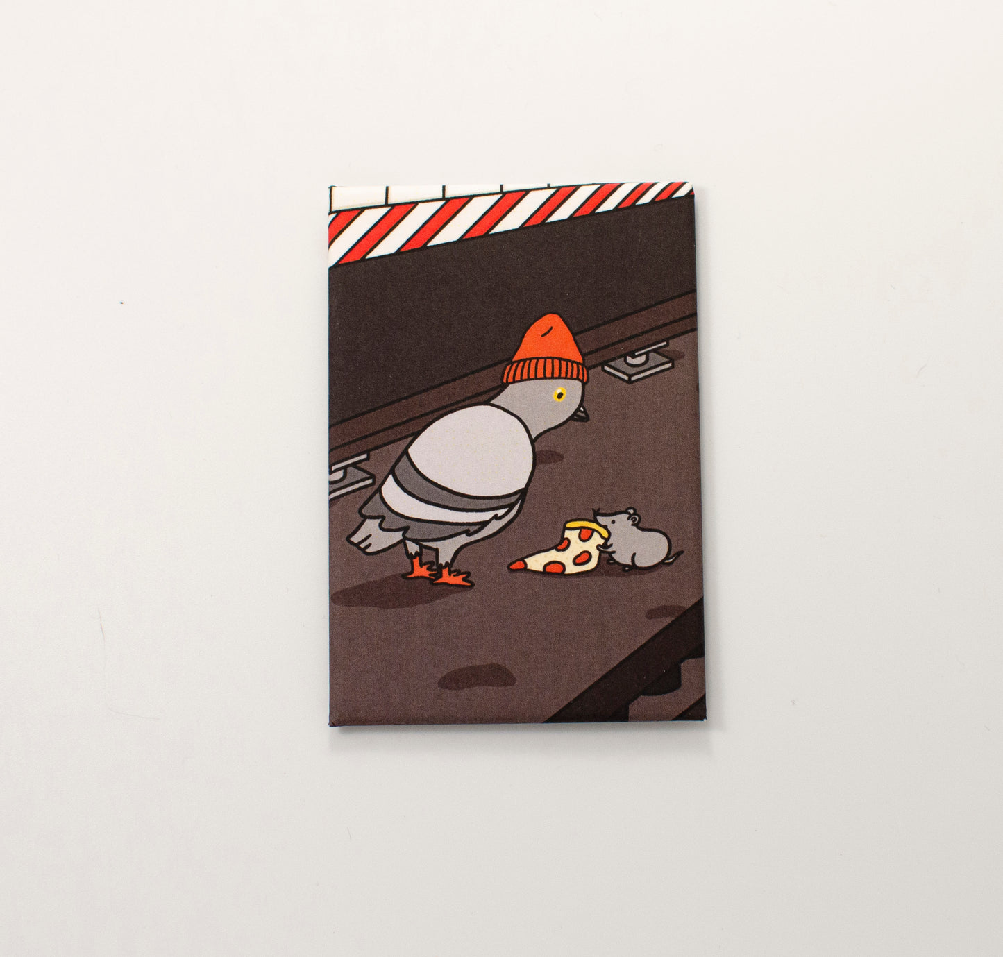 Subway NYC Magnet, Pigeon & Pizza Rat