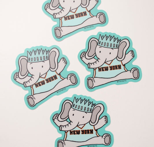 NY Liberty Ellie Sticker, Basketball, WNBA