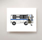 NYC Bus 8x10" Print, New York City