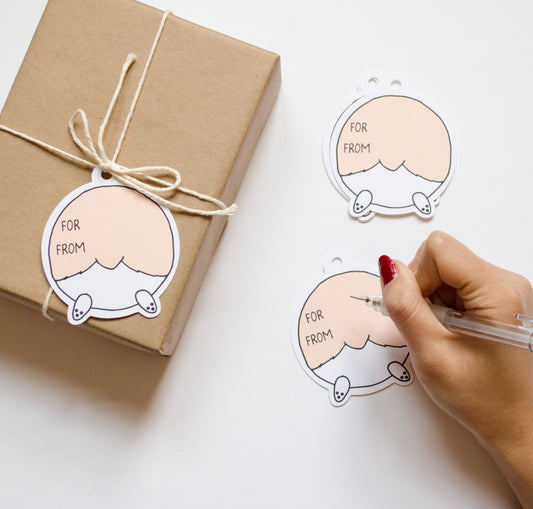 Corgi Butt Gift Tags